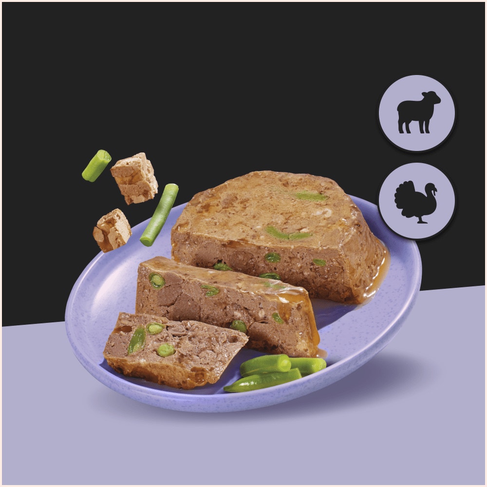 Cesar Garden Terrine Wet Dog Food tray Turkey & Lamb in Loaf 150g - 2