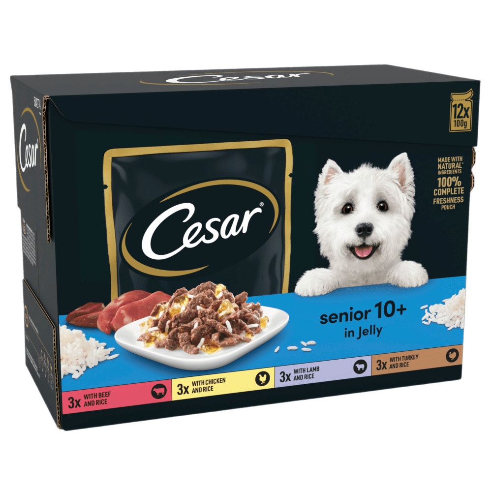 CESAR® Senior Wet Dog Food Pouches Mixed Selection in Jelly - 1