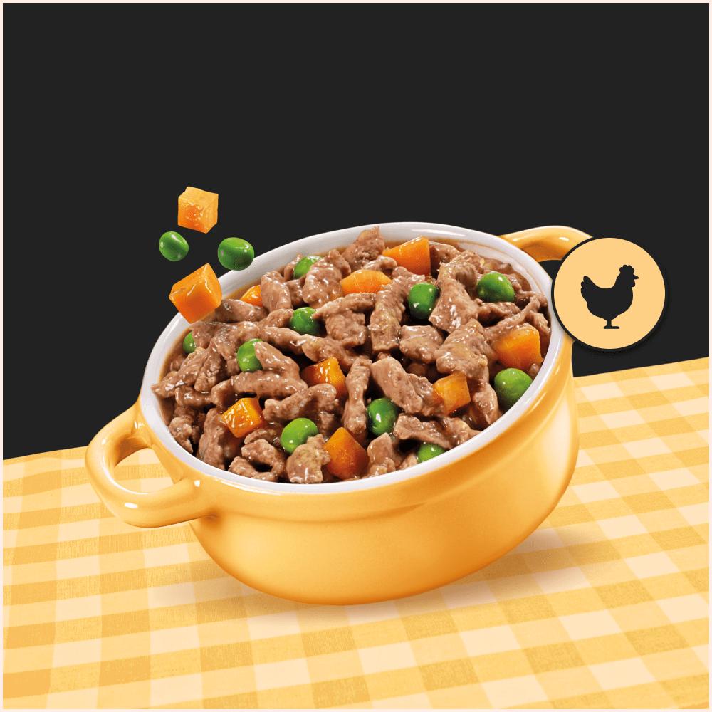 Cesar Country Stew Wet Dog Food tray with Chicken in Gravy 150g - 2