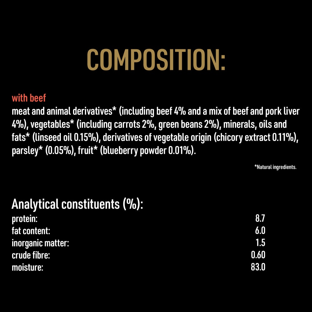CESAR® NATURAL GOODNESS™ Grain Free Adult Dog Food Beef Terrine 100g Tray - 4