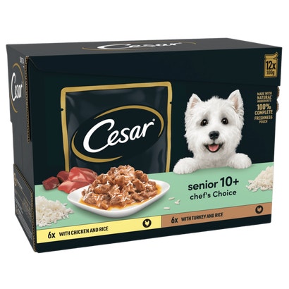 Senior Wet Dog Food Pouches Mixed Selection in Sauce