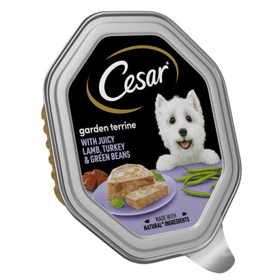 Garden Terrine Dog Food Tray Lamb, Turkey & Green Beans in Loaf