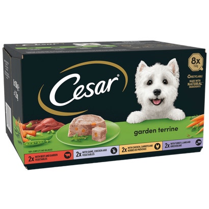 Garden Terrine Dog Food Tray Mixed in Loaf